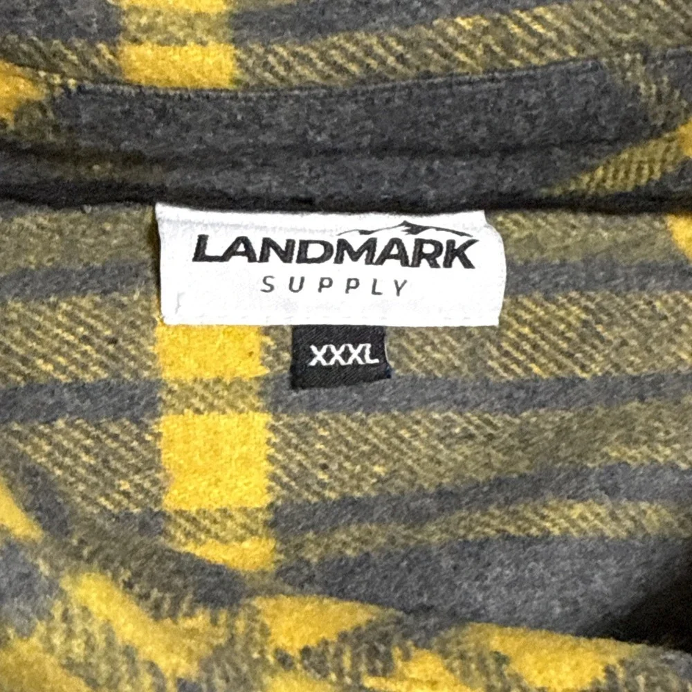 Landmark Supply Men's ‎ 3 XL Heavy Flannel Shirt